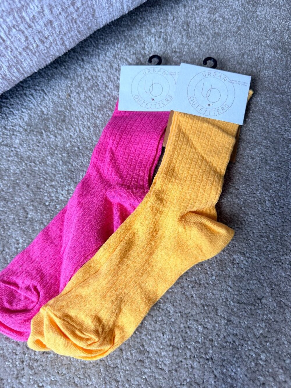 Urban Outfitters Pink & Yellow Sock Pack